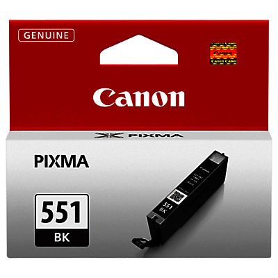 Canon CLI-551BK Inkjet Cartridge, Black